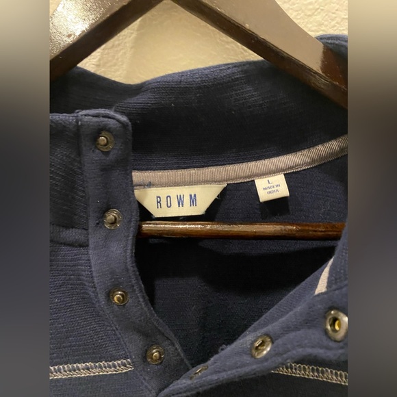 ROWM men’s pullover Navy sweater-new without tag - Picture 2 of 11